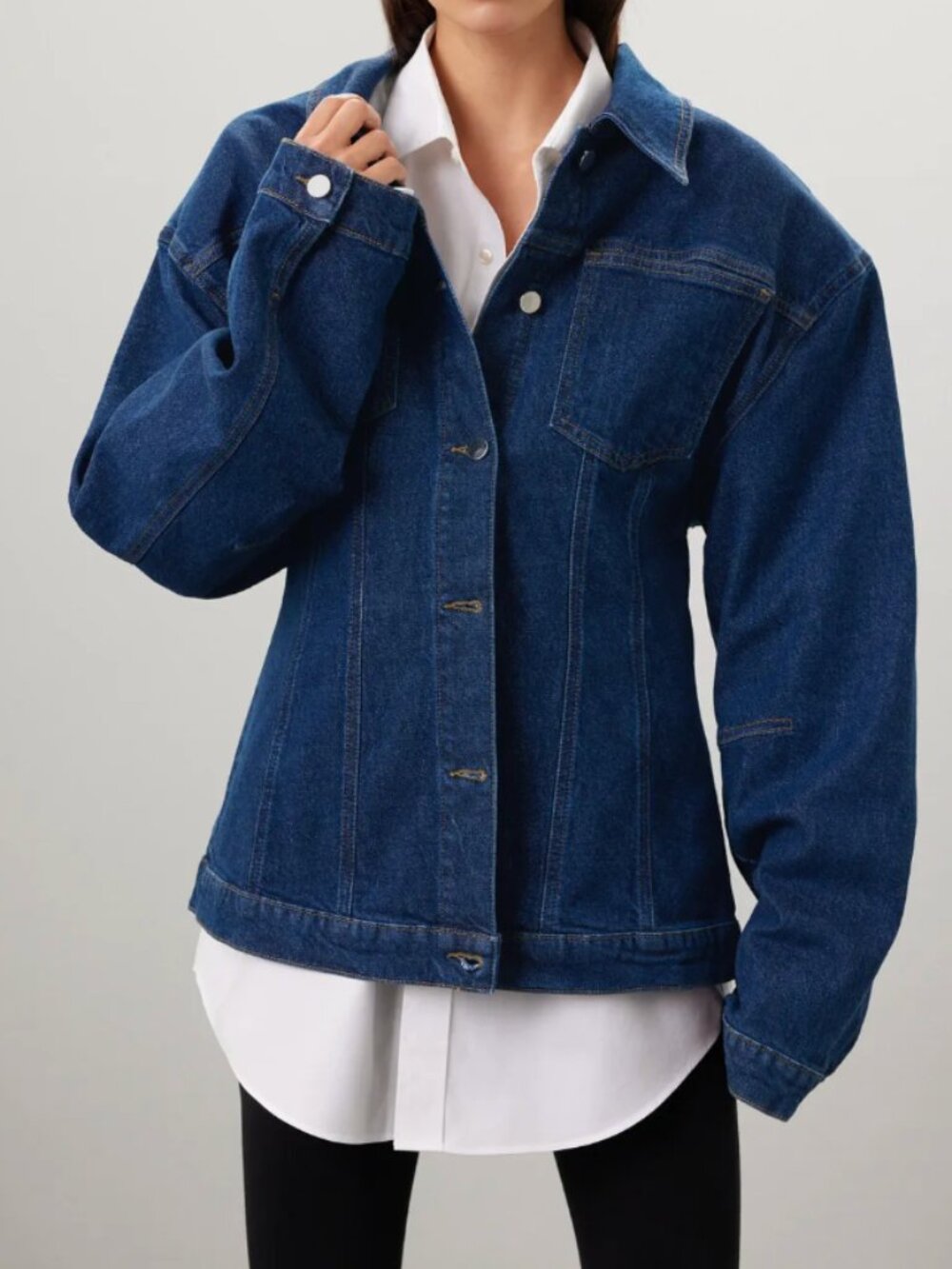 AKNVAS - Mercer Jean Jacket Blue Denim, Size 10